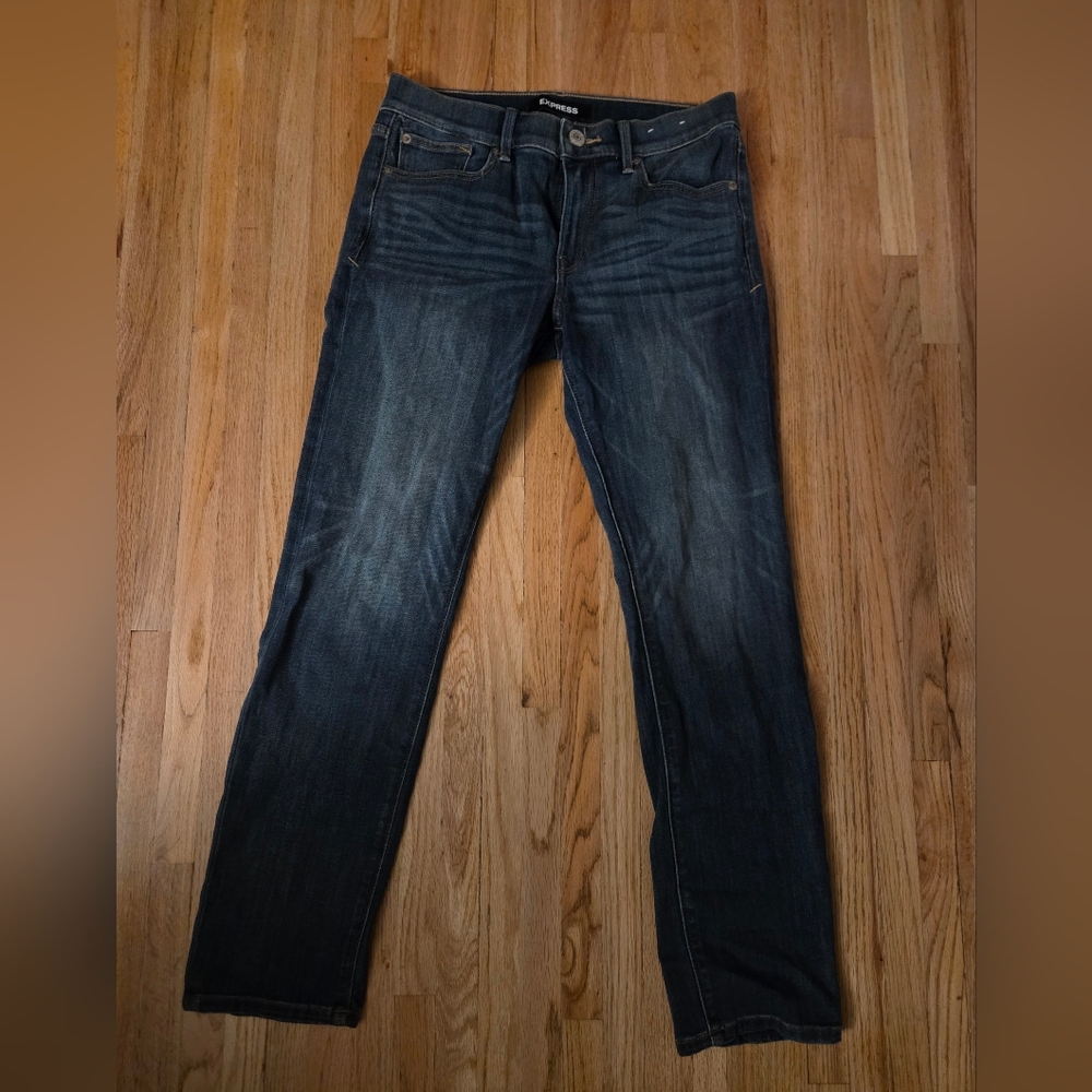 Express Women's Dark Blue Jeans